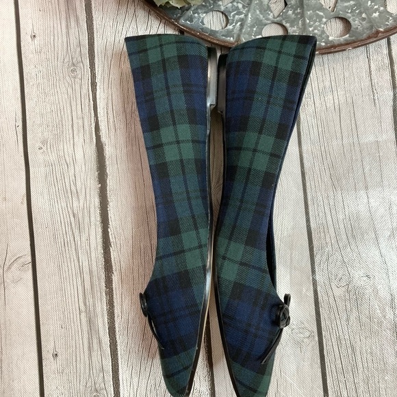 J. Crew Black Watch Plaid Flats - Picture 6 of 11